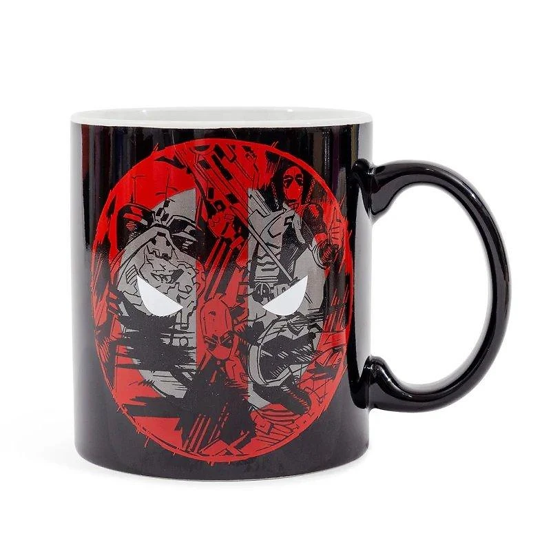 Marvel Deadpool Scribble Art Logo 20oz Ceramic Mug