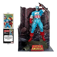 McFarlane Toys Marvel: The Amazing Spider-Man Issue 323 with Captain America Comic and 1:6 Scale Statue