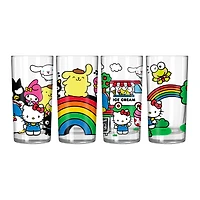 Hello Kitty and Friends at the Park 4pc. 10oz Tumbler Glass Set
