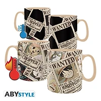 ABYstyle One Piece Heat Change Mug Wanted and Coaster Set