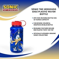 Sonic The Hedgehog 32oz Plastic Water Bottle