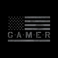 Geeket USA Gamer Black Unisex Short Sleeve T-Shirt GameStop Exclusive
