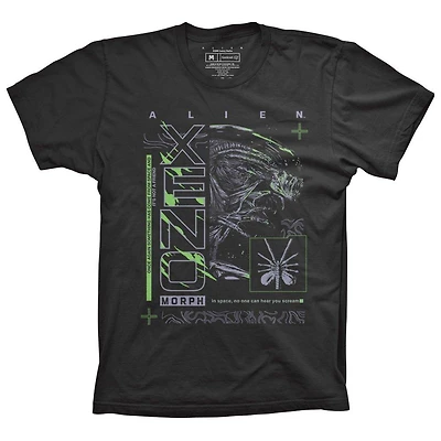 Alien Xenomorph Unisex Black Short Sleeve Graphic T-Shirt GameStop Exclusive