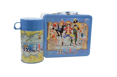 One Piece Tin Titans Lunch Box with Beverage Container GameStop Exclusive