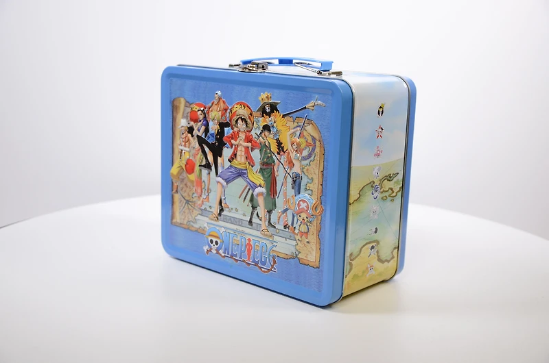 One Piece Tin Titans Lunch Box with Beverage Container GameStop Exclusive