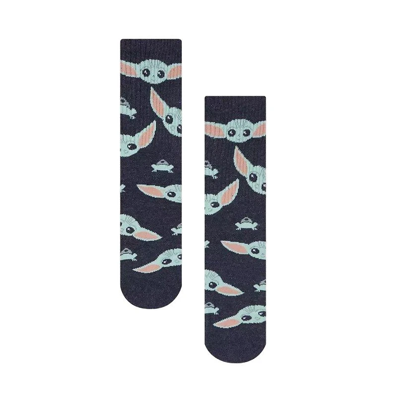 Star Wars The Mandalorian Grogu 2 Pack Crew Socks with 3D Ears