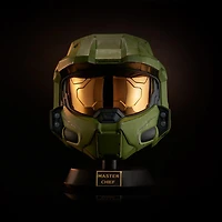 Halo Realistic Master Chief Deluxe Helmet with Stand with LED Lights