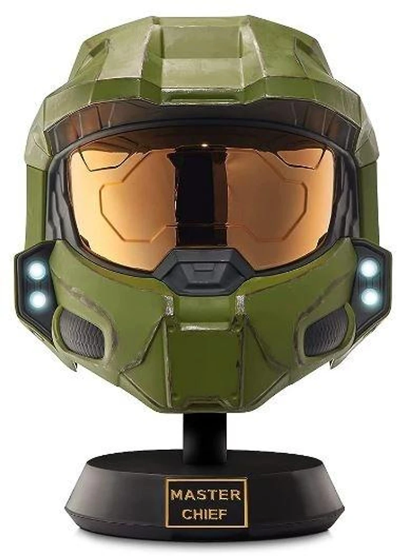 Halo Realistic Master Chief Deluxe Helmet with Stand with LED Lights
