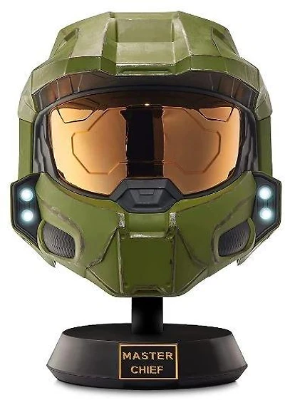 Halo Realistic Master Chief Deluxe Helmet with Stand with LED Lights