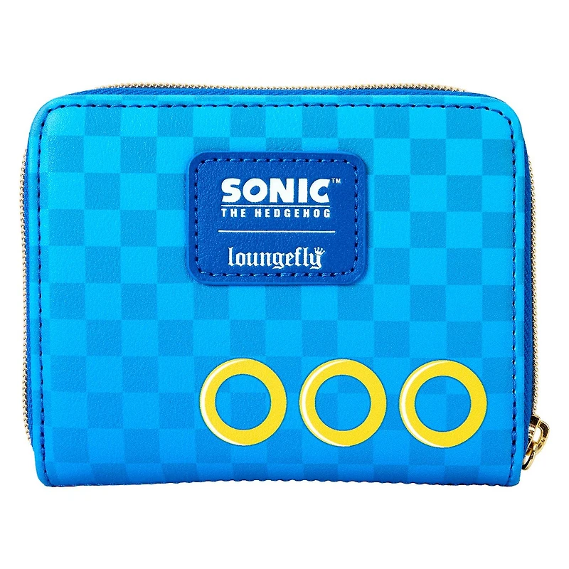 Loungefly Sonic the Hedgehog Chaos Garden Lenticular Zip Around Wallet GameStop Exclusive