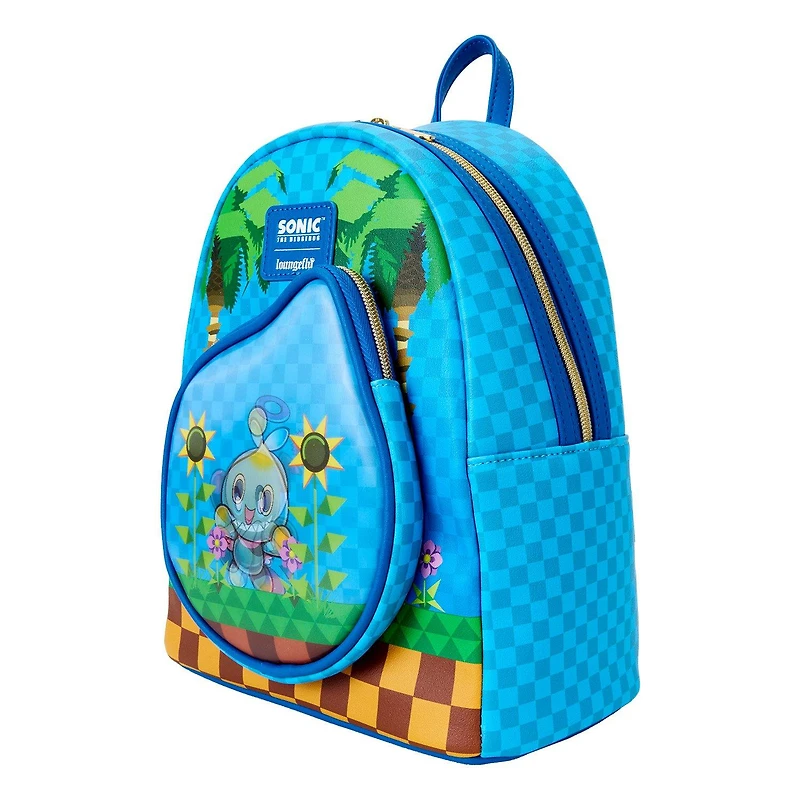 Loungefly Sonic the Hedgehog Chaos Garden Lenticular Mini Backpack GameStop Exclusive