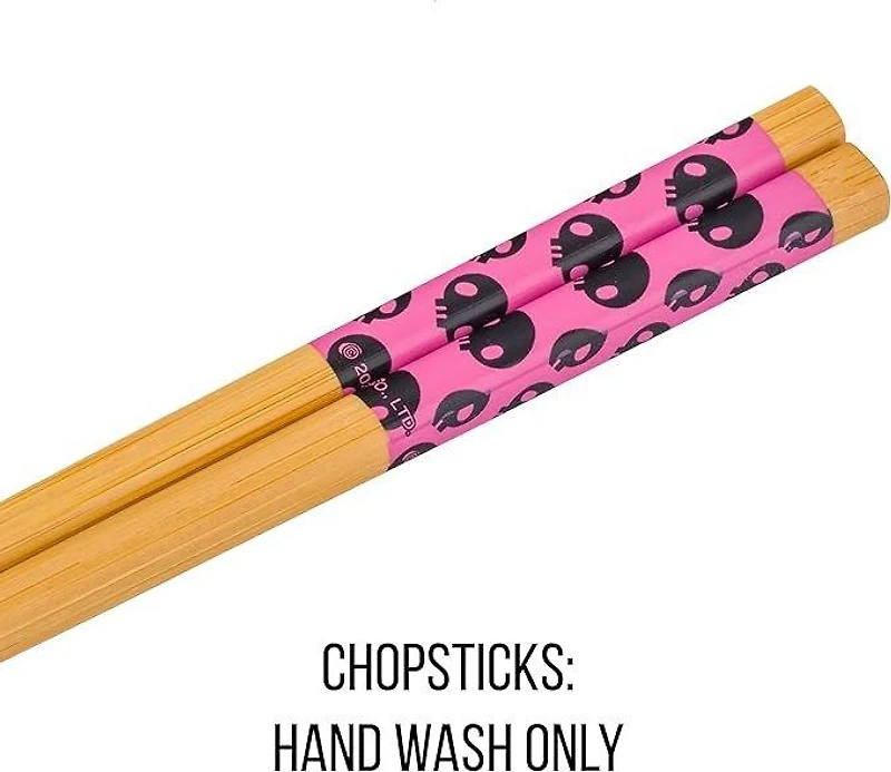 Sanrio Kuromi Metal Ramen with Chopsticks 20oz Ceramic Bowl