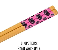 Sanrio Kuromi Metal Ramen with Chopsticks 20oz Ceramic Bowl