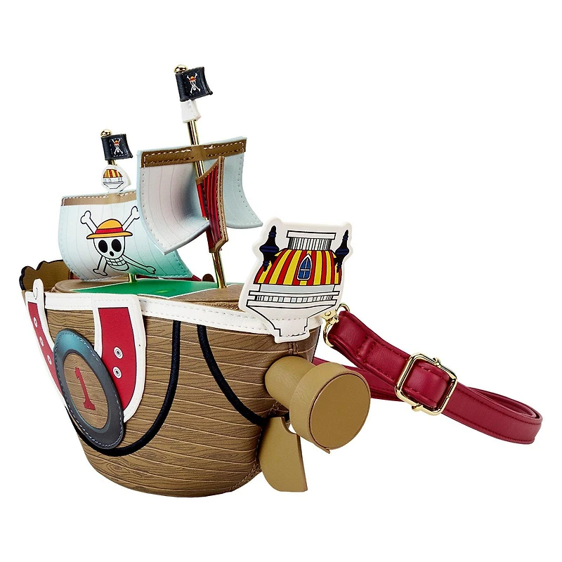Loungefly One Piece Thousand Sunny Ship Figural 7.5-in Crossbody Bag
