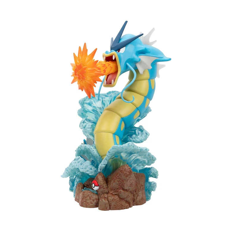 Jazwares Pokemon Gyarados 13-in Deluxe Collector's Statue with Light Up Fins and Beam Attack