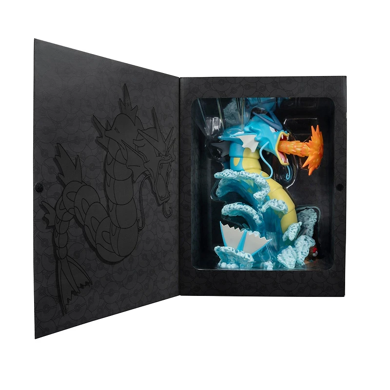 Jazwares Pokemon Gyarados 13-in Deluxe Collector's Statue with Light Up Fins and Beam Attack