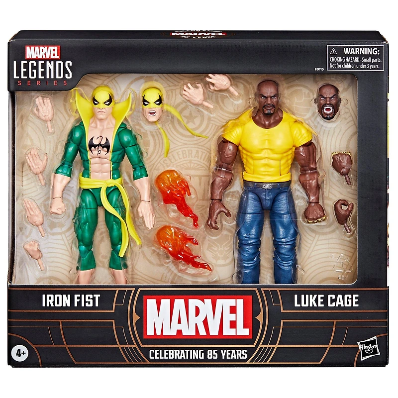 Hasbro Marvel Legends Series 85Th Anniversary Iron Fist and Luke Cage Action Figure Set 2-Pack