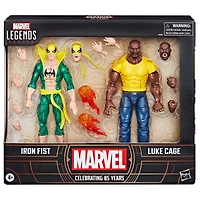 Hasbro Marvel Legends Series 85Th Anniversary Iron Fist and Luke Cage Action Figure Set 2-Pack