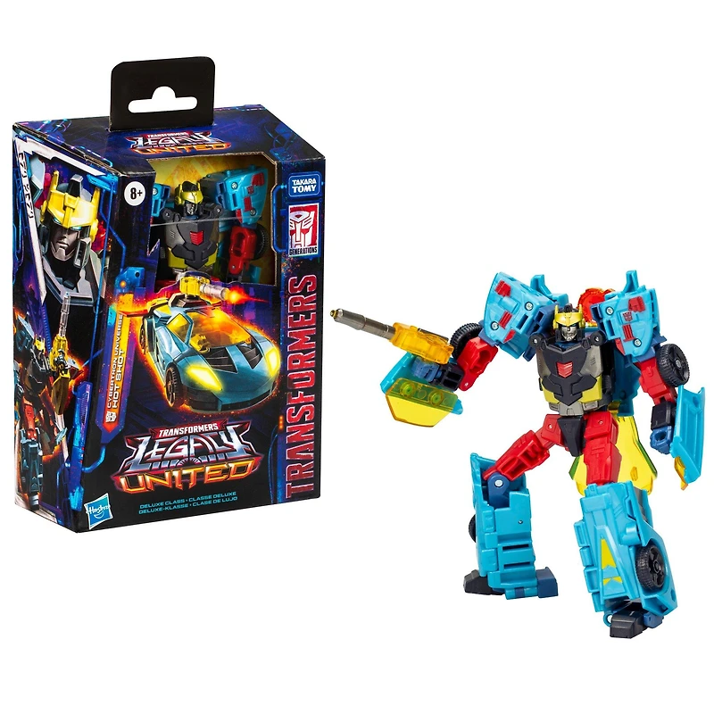 Hasbro Transformers Legacy United Deluxe Class Cybertron Universe Hot Shot 5.5-in Action Figure