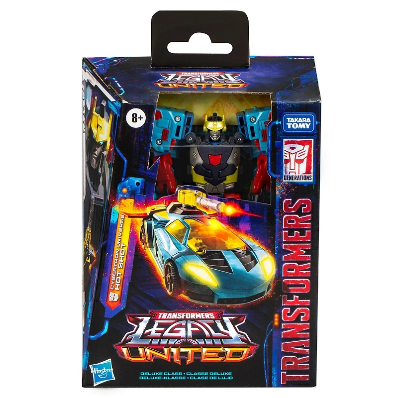 Hasbro Transformers Legacy United Deluxe Class Cybertron Universe Hot Shot 5.5-in Action Figure