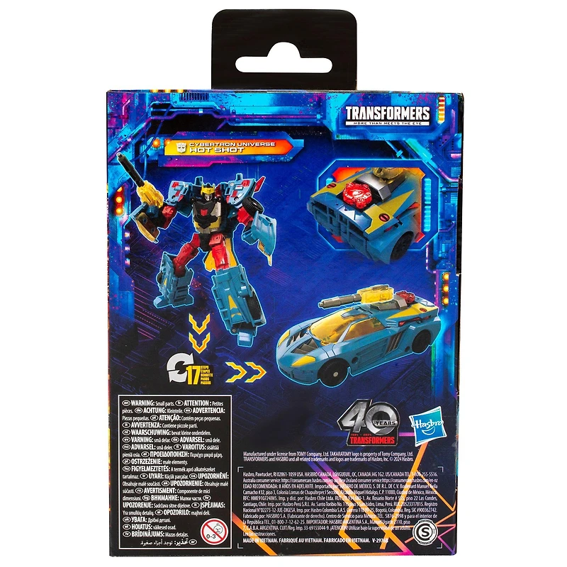 Hasbro Transformers Legacy United Deluxe Class Cybertron Universe Hot Shot 5.5-in Action Figure