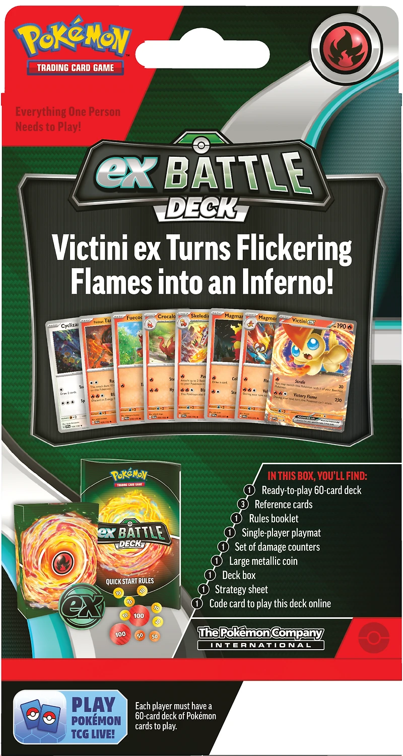 Pokemon Trading Card Game Victini or Miraidon ex Battle Deck (Styles May Vary
