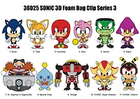 Sonic the Hedgehog 3D Foam Bag Clip Blind Bag Series 1 (Styles May Vary)