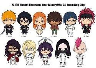 Bleach 1000 Year Blood War 3D Foam Bag Tag Series 1 (Styles May Vary)