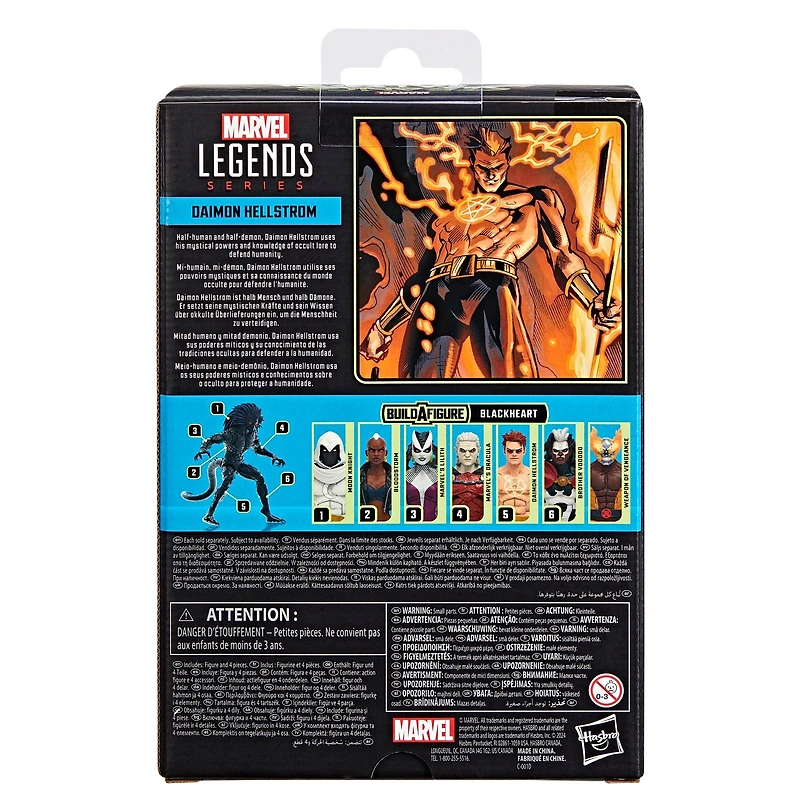 Hasbro Marvel Legends Series Daimon Hellstrom 6-in Action Figure (Build-A-Figure Blackheart