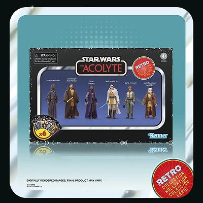 Hasbro Star Wars: The Black Series Retro Collection Star Wars: The Acolyte Multipack 3.75-in Action Figure