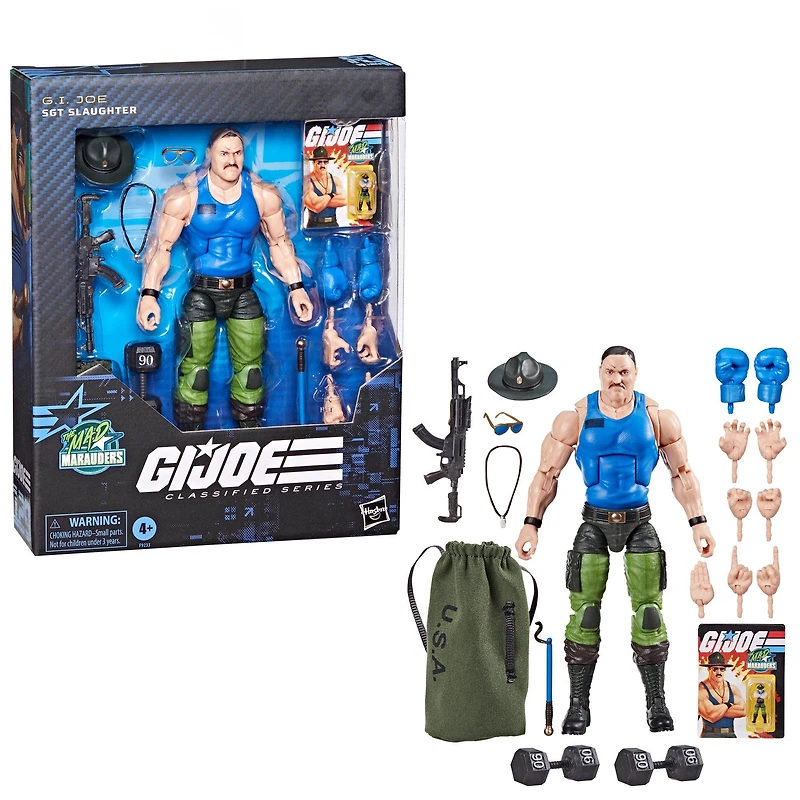 Hasbro G.I. Joe Classified Series Mad Marauders Sgt Slaughter 6-in Action Figure