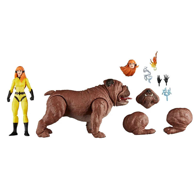 Hasbro Marvel Legends Marvel's Crystal and Lockjaw Figure Set