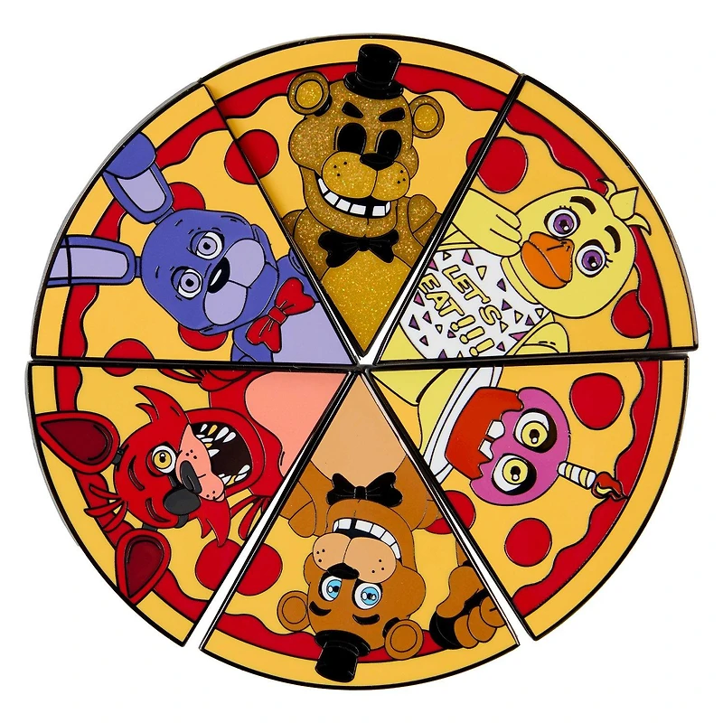 Loungefly Five Nights at Freddy's Pizza Slice Mystery Box Enamel Pin Gamestop Exclusive