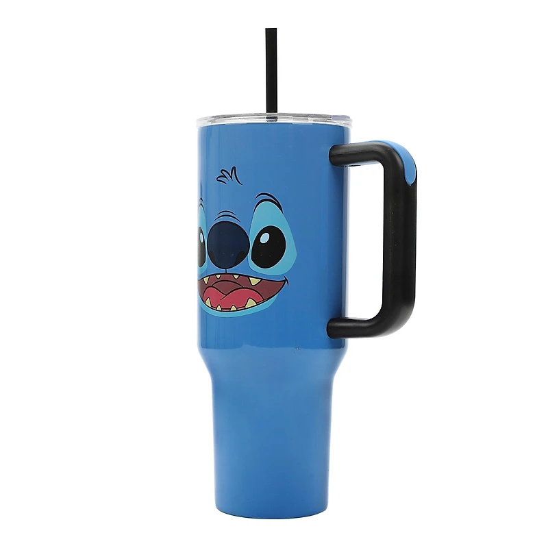 Lilo and Stitch - Stitch Big Face 40oz Stainless Steel Tumbler with Handle