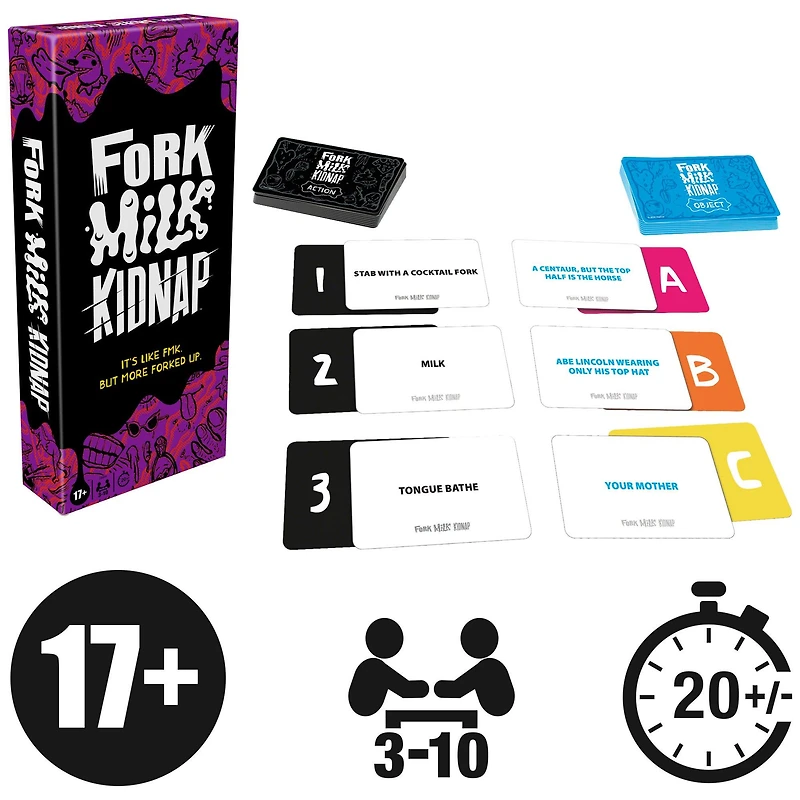 Fork Milk Kidnap Card Game