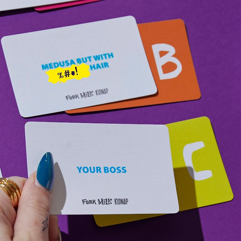 Fork Milk Kidnap Card Game