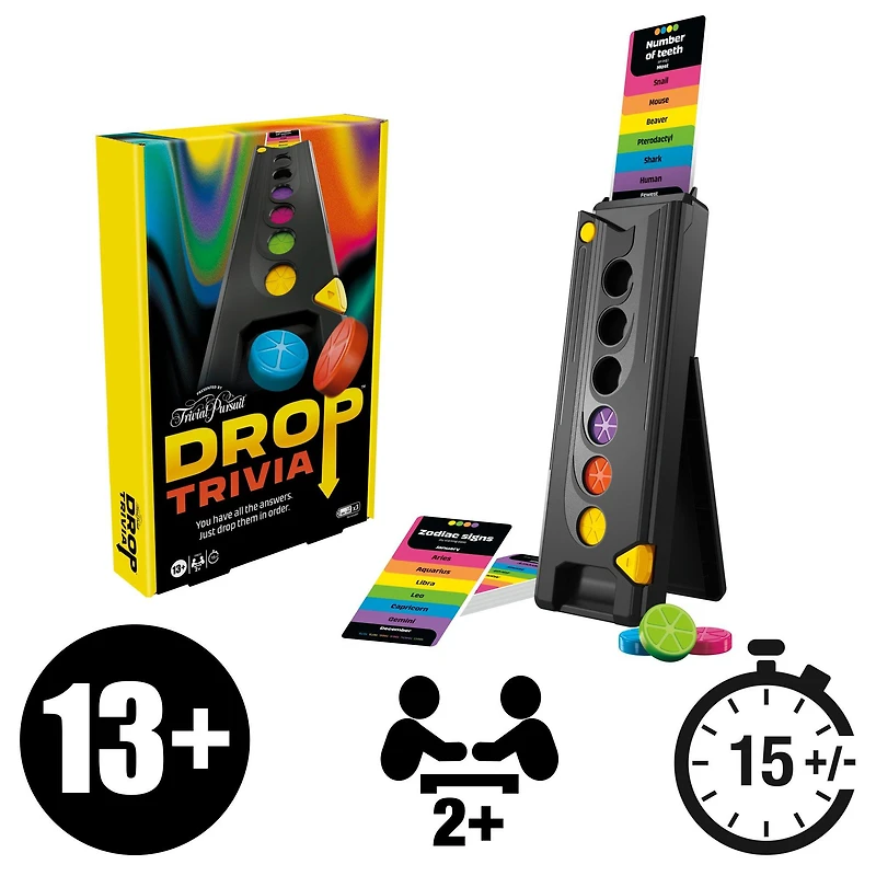 Drop Trivia Trivial Pursuit Party Board Game