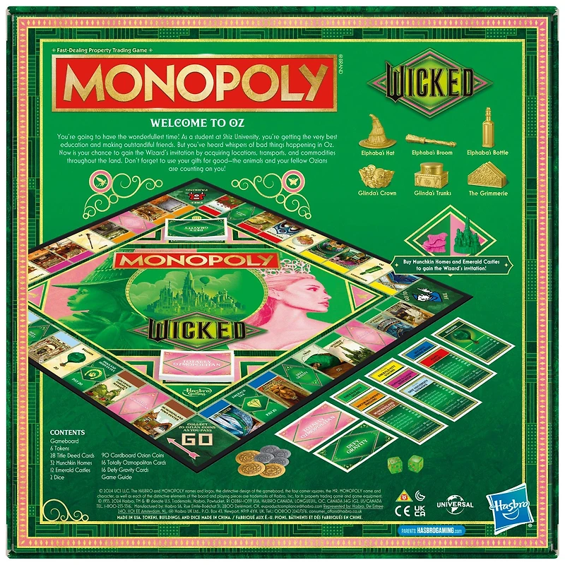 Monopoly Wicked Edition Movie Board Game