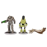Fallout X01 and Protectron (Build-A-Figure -Deathclaw) 3-in Action Figure Set