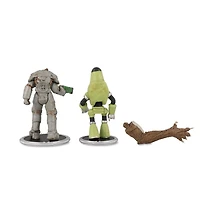 Fallout X01 and Protectron (Build-A-Figure -Deathclaw) 3-in Action Figure Set