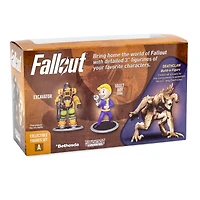 Fallout X01 and Protectron (Build-A-Figure -Deathclaw) 3-in Action Figure Set