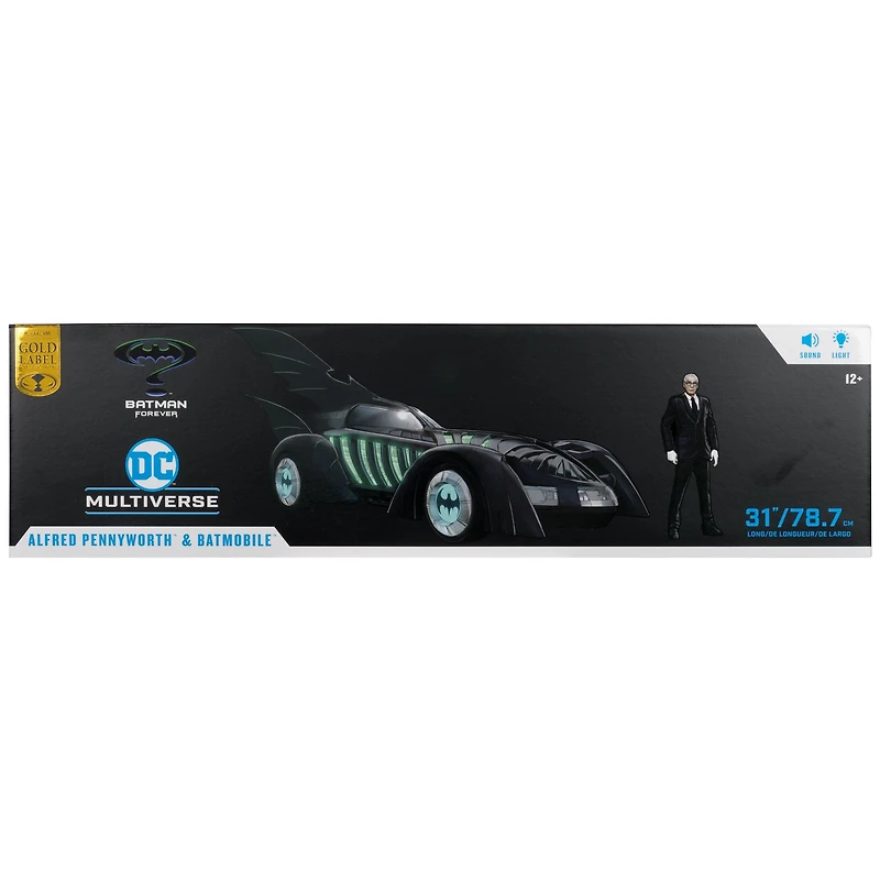 McFarlane Toys DC Multiverse Vehicles Batman Forever Batmobile and Alfred Figure Set