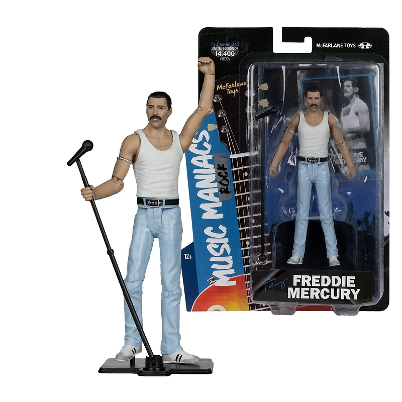 McFarlane Toys Music Maniacs Rock Freddie Mercury 6-in Action Figure