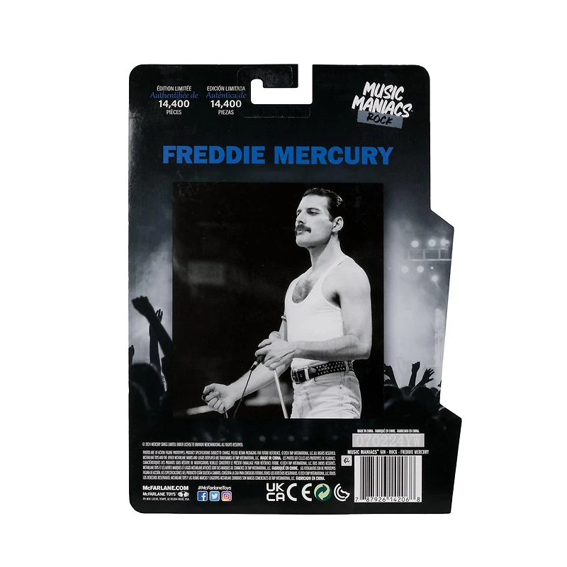 McFarlane Toys Music Maniacs Rock Freddie Mercury 6-in Action Figure