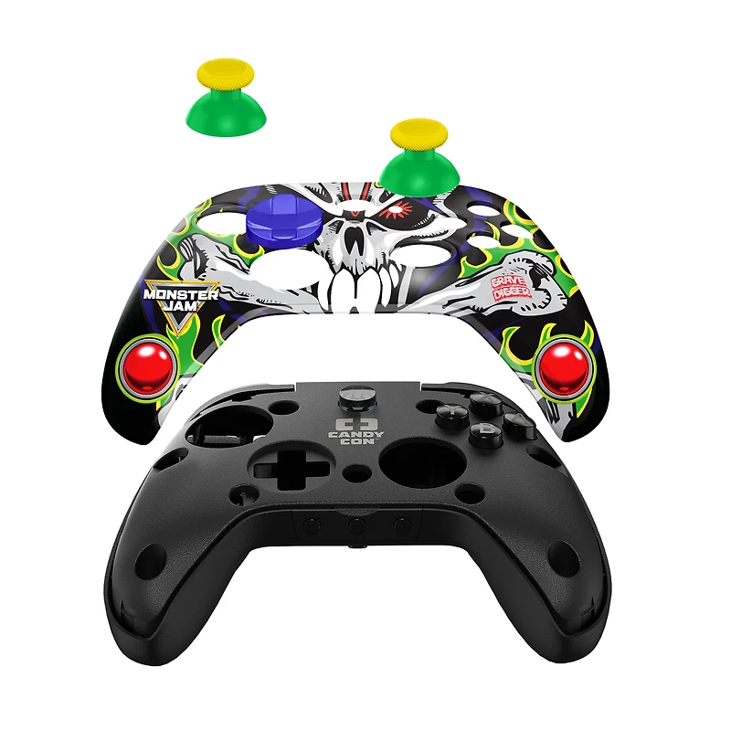 CANDY CON Monster Jam Combo Pack Licensed Controller Kit GameStop Exclusive Grave Digger
