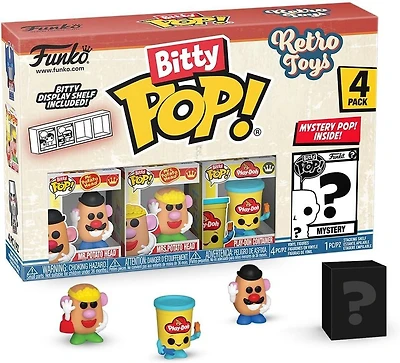 Funko Bitty POP! Retro Toys Figure Set 4-Pack (Mr. Potato Head, Mrs. Potato Head, Play-Doh
