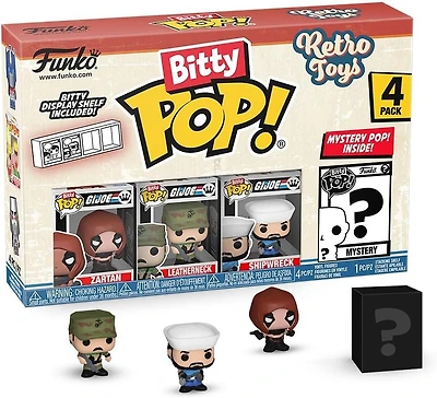 Funko Bitty POP! Retro Toys Figure Set 4-Pack (Zartan, Leatherneck, Shipwreck