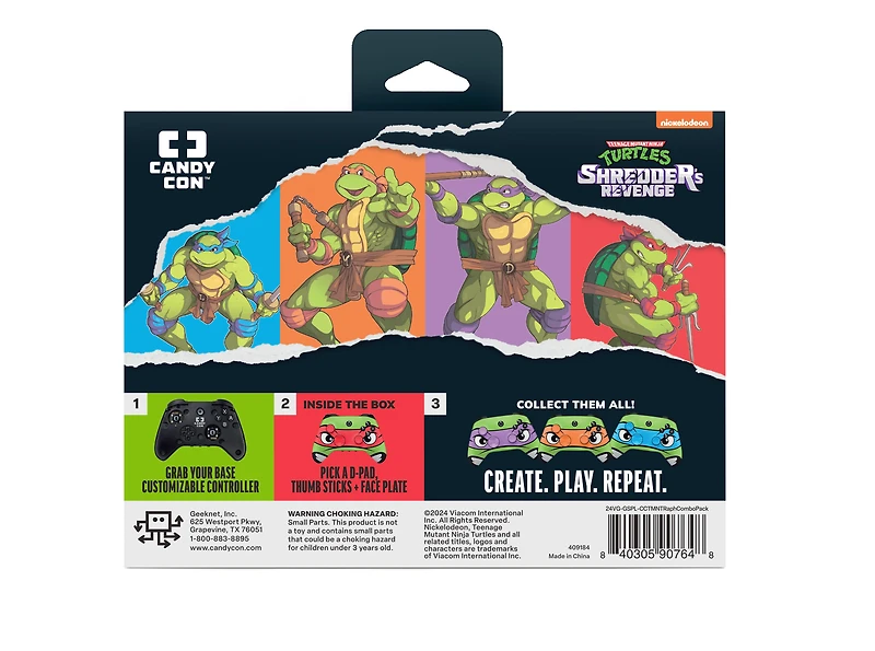 CANDY CON Teenage Mutant Ninja Turtles Raphael Combo Pack Controller Kit GameStop Exclusive