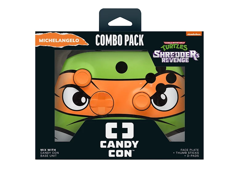 CANDY CON Teenage Mutant Ninja Turtles Combo Pack Controller Kit GameStop Exclusive Michelangelo Combo Pack