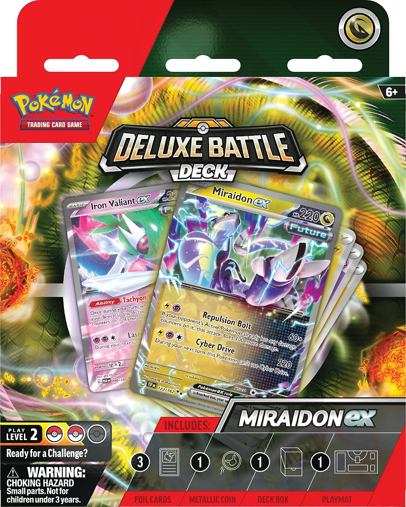 Pokemon Trading Card Game Miraidon ex or Koraidon ex Deluxe Battle Deck (Styles May Vary